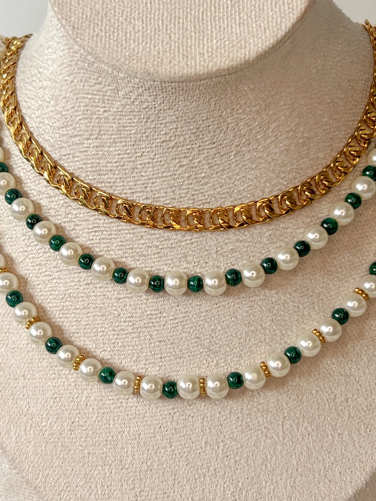 Collier Unique Sissi - Malachite