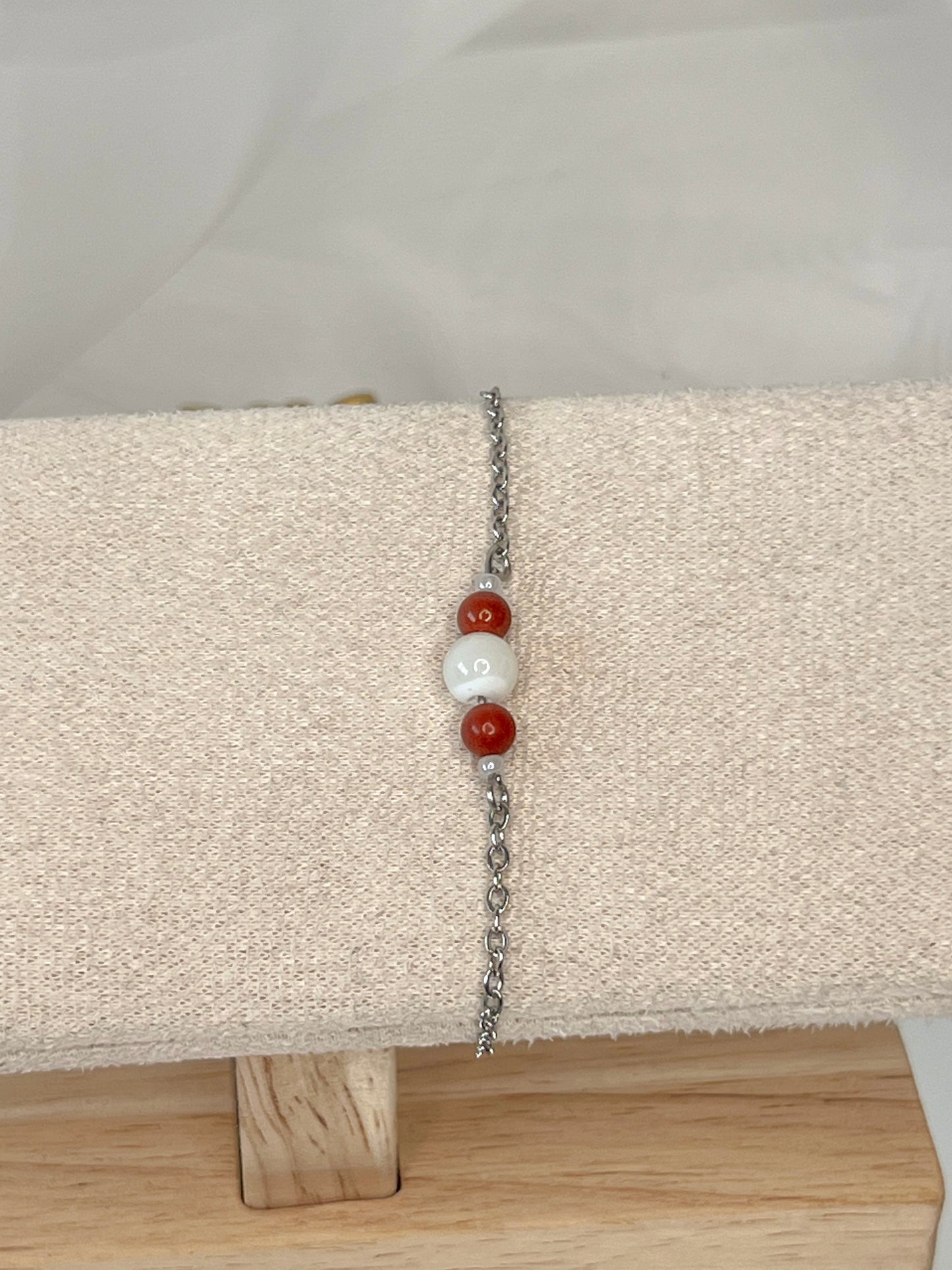 Bracelet Isara - Jaspe rouge