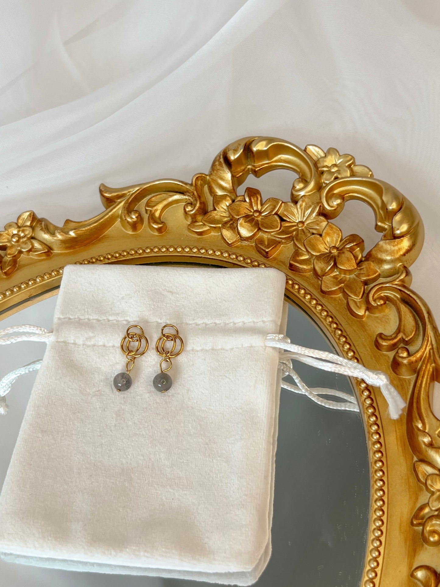 Boucles d’oreilles Aelys - Labradorite