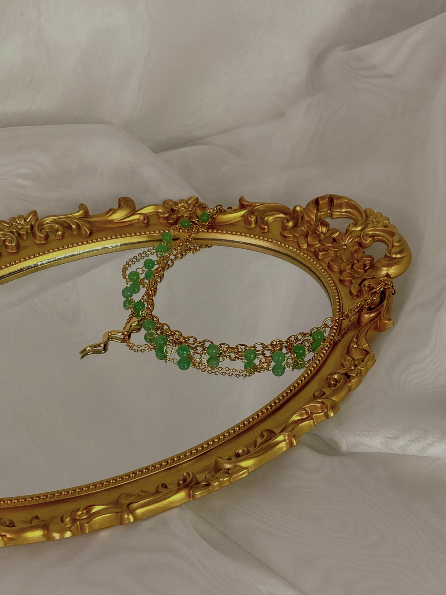 Acier inoxydable,Aventurine,Bijoux,Collier,Doré,Fantasy,Serpent,Vert