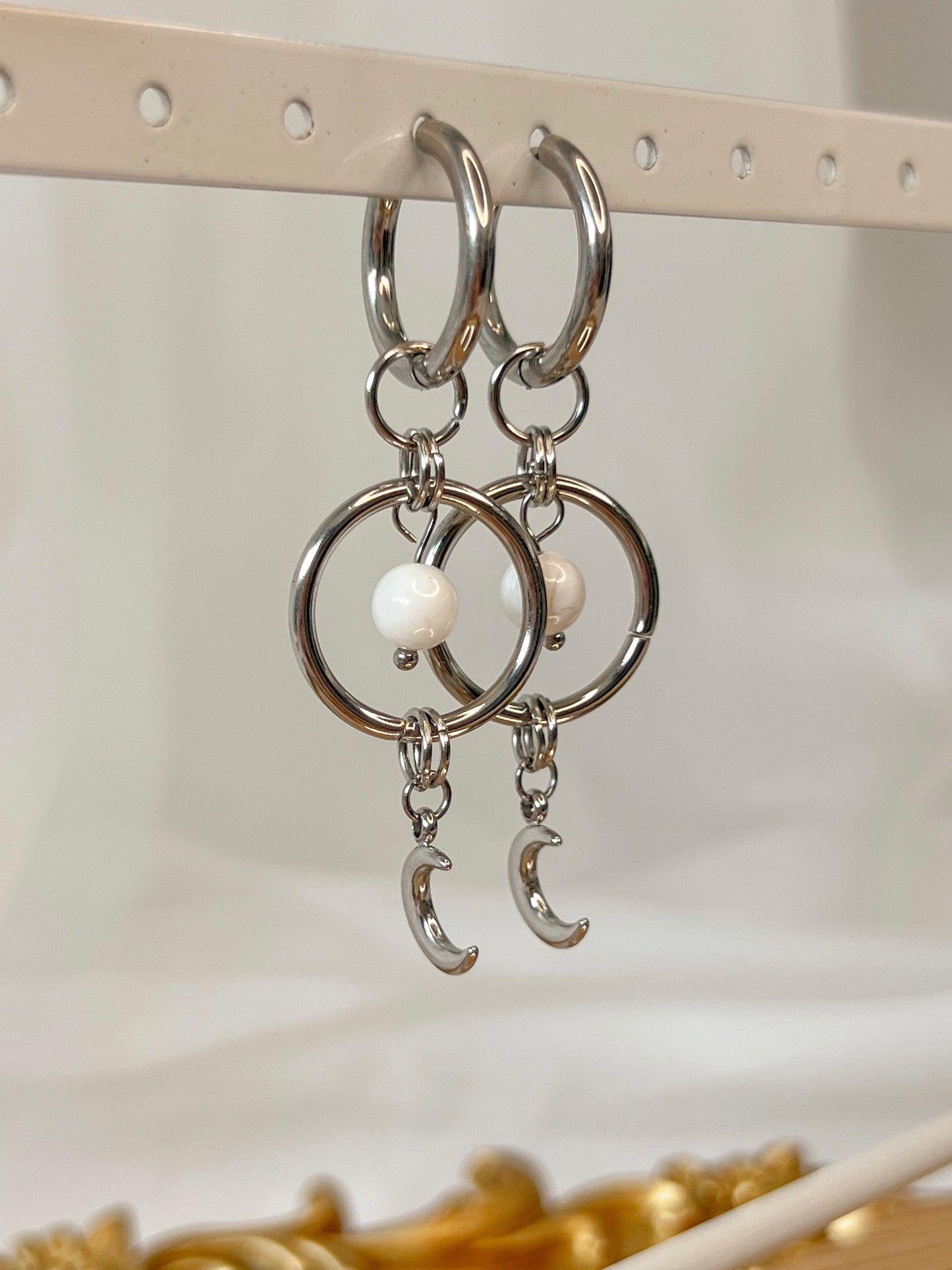 Boucles d’oreilles Astra - Howlite