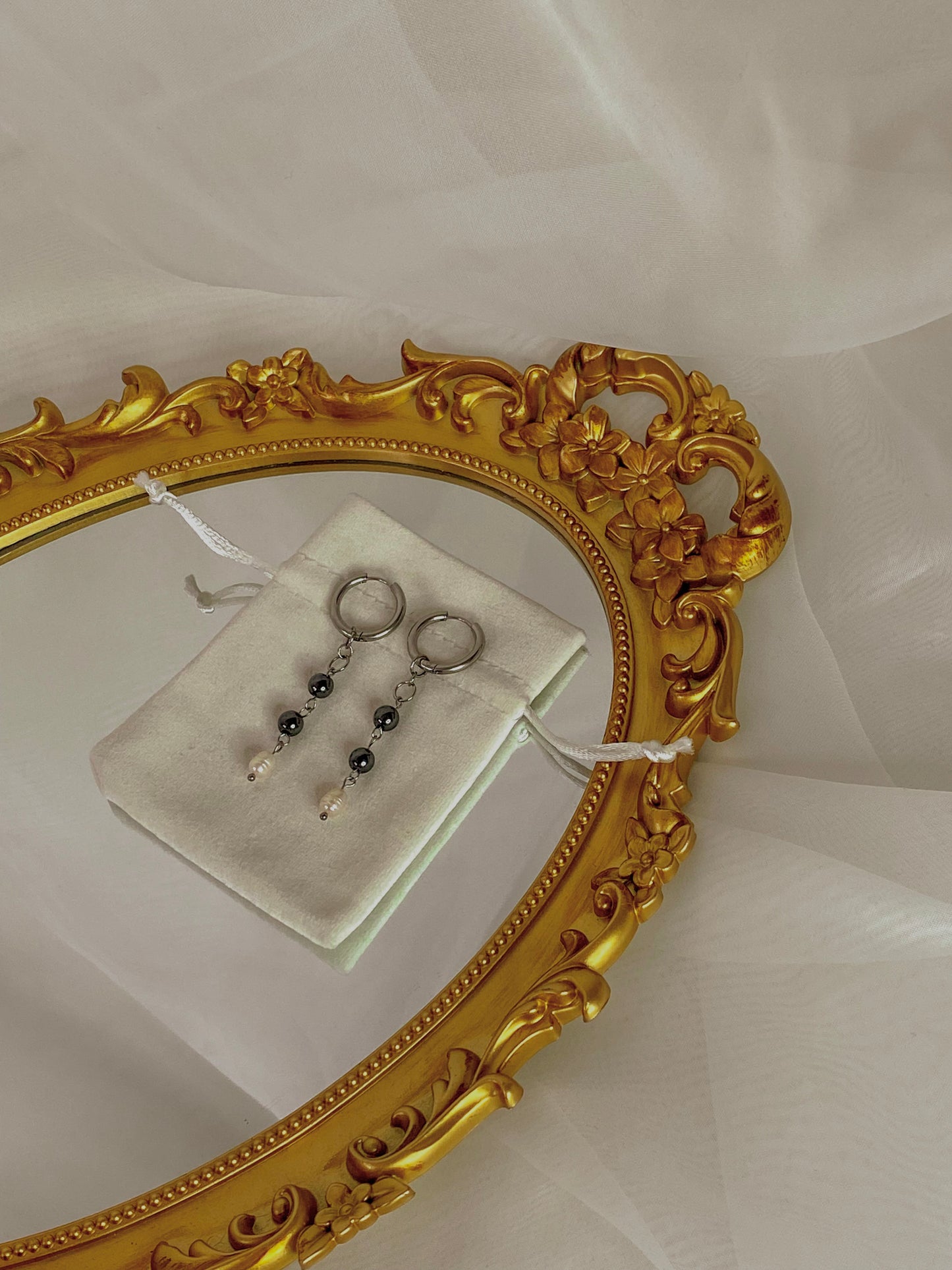 Acier inoxydable,Argenté,Bijoux,Boucles d’oreilles,Hématite,Interchangeable,Pendants,Perle,Personnalisable