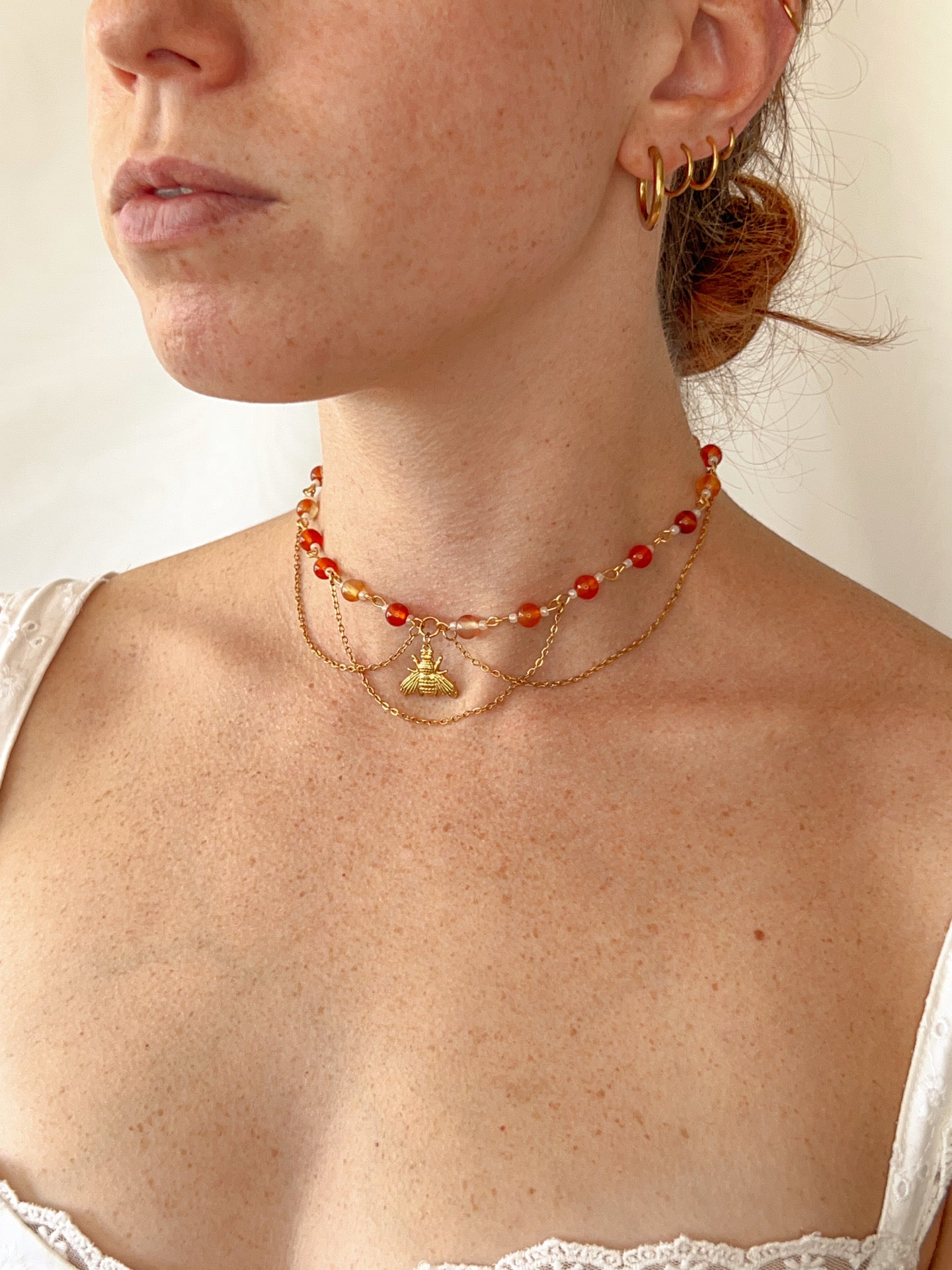 Collier Oralia - Cornaline