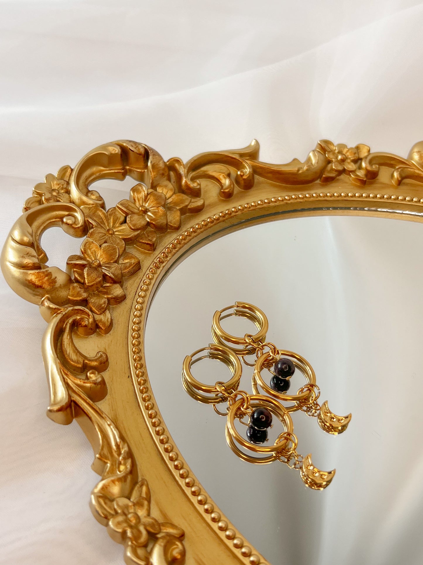 Boucles d’oreilles Astra - Grenat almandin