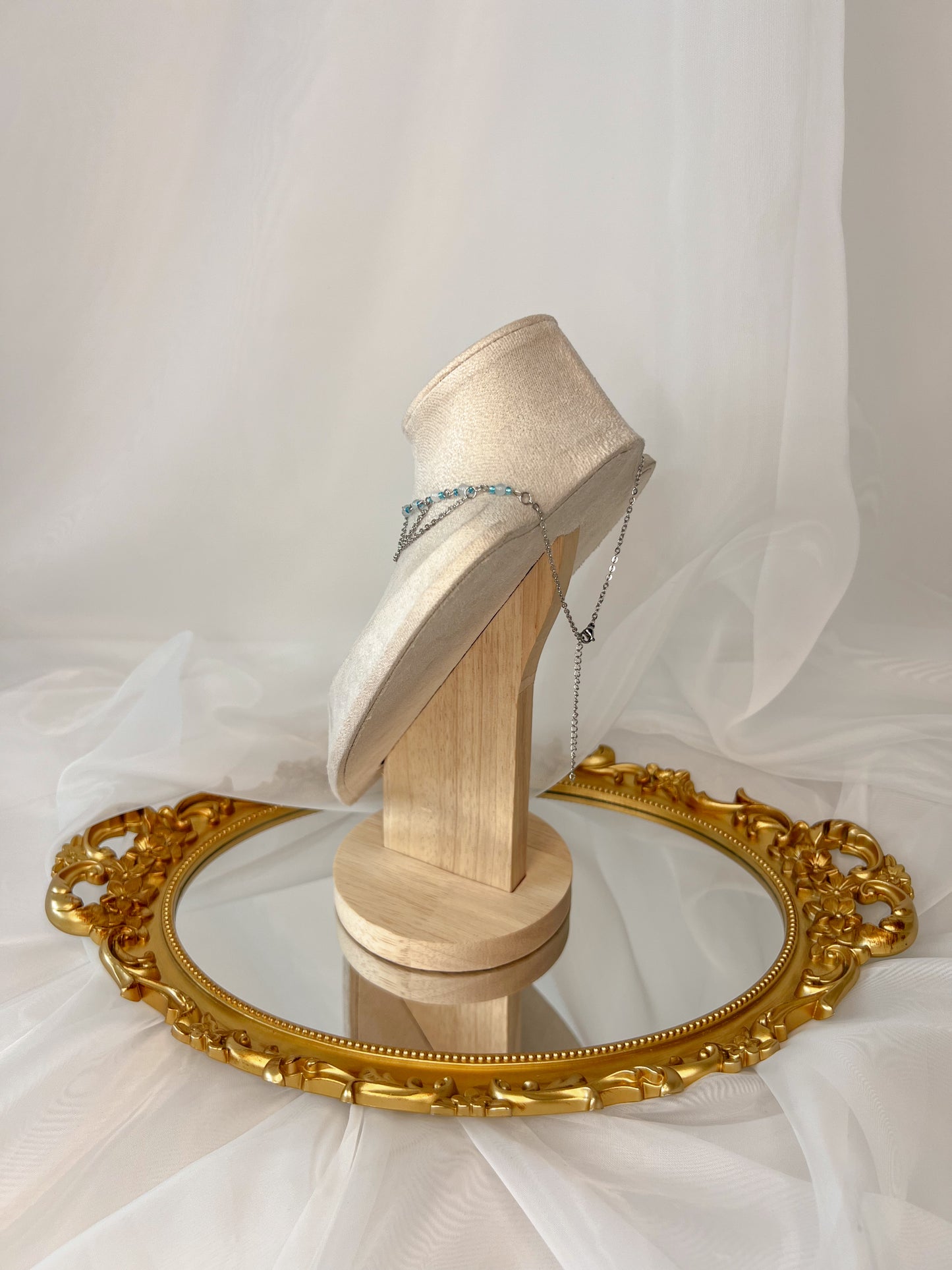 Collier Lunara - Aigue marine