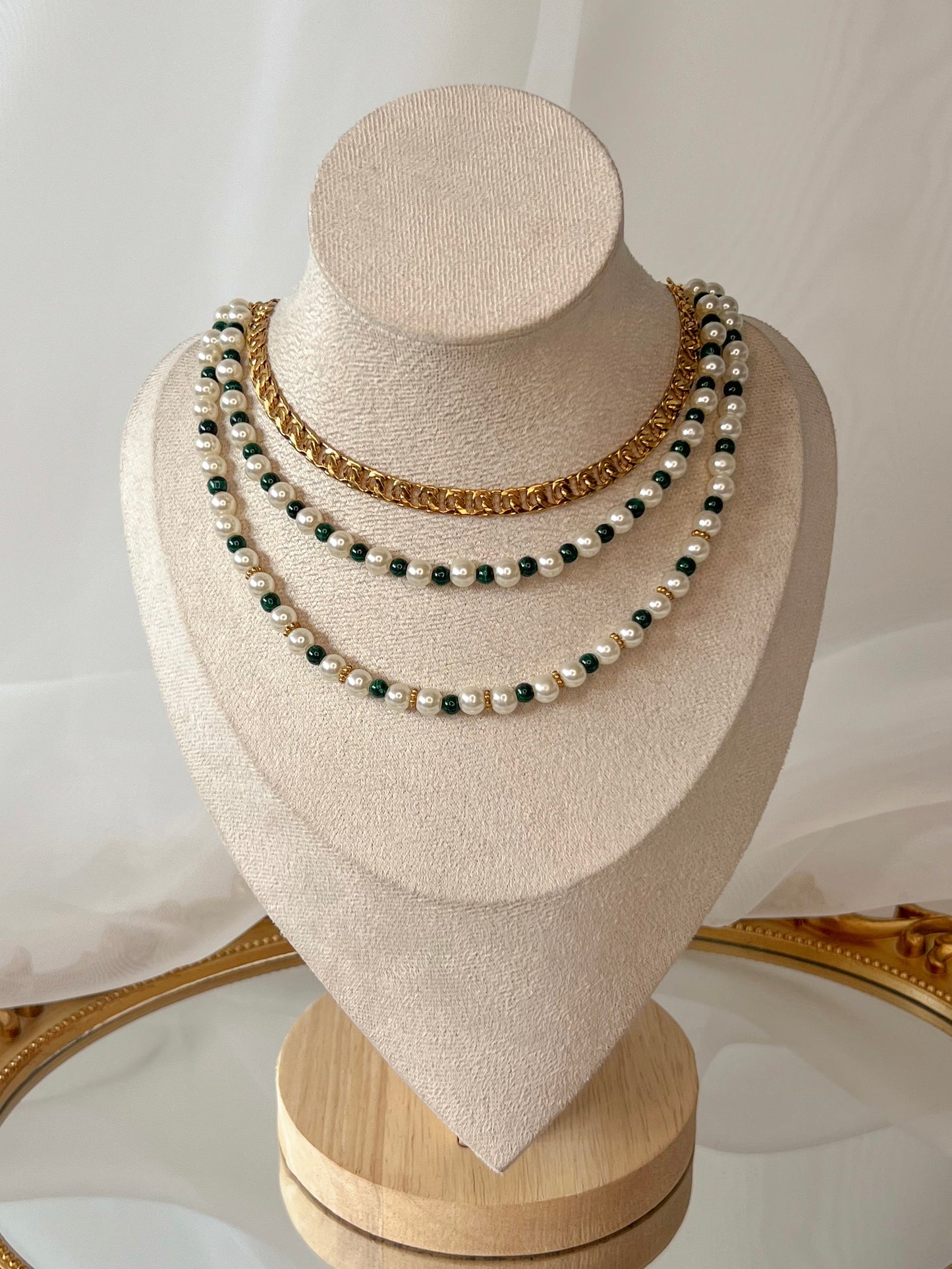 Collier Unique Sissi - Malachite