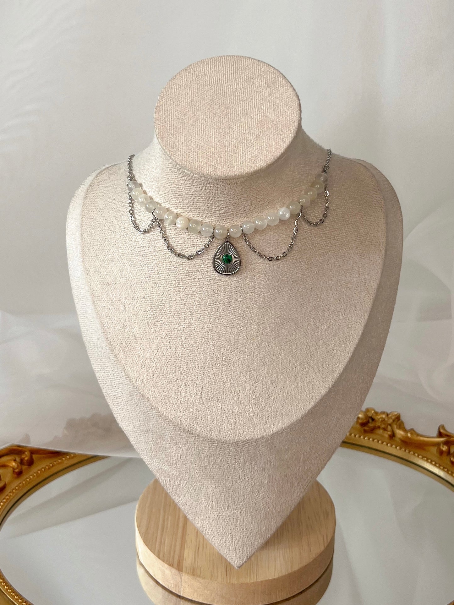 Collier Daphné - Pierre de lune