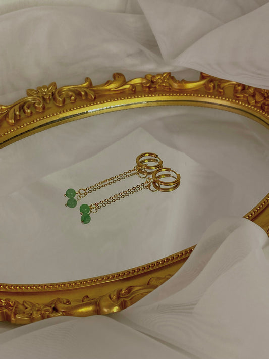 Acier inoxydable,Aventurine,Bijoux,Boucles d’oreilles,Chaine fine,Doré,Interchangeable,Pendants,Personnalisable
