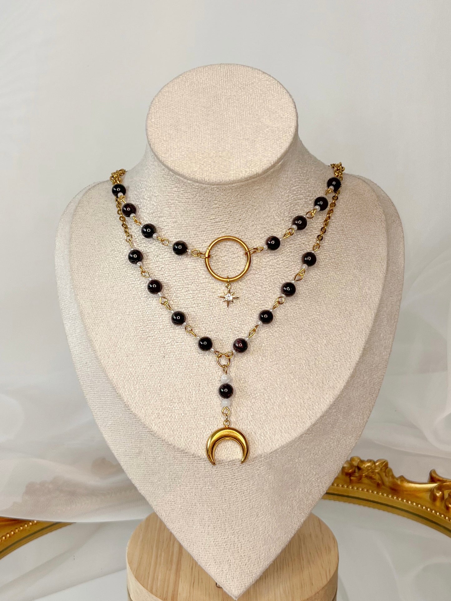 Collier Hécate - Grenat almandin