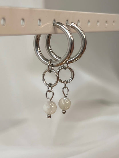 Boucles d’oreilles Aelys - Pierre de lune