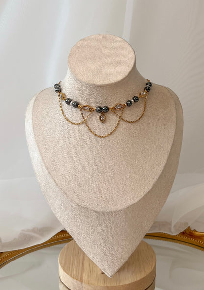 Collier Unique Feyre - Hématite