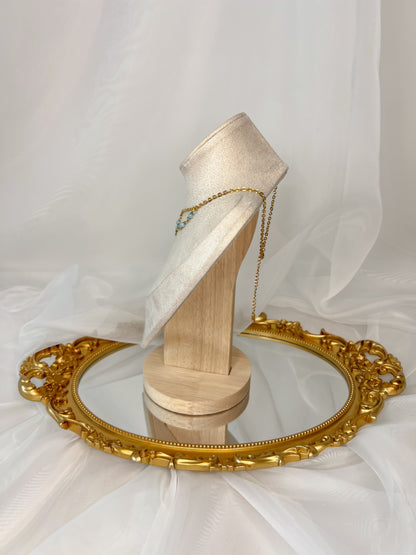 Collier Déméter - Aigue marine