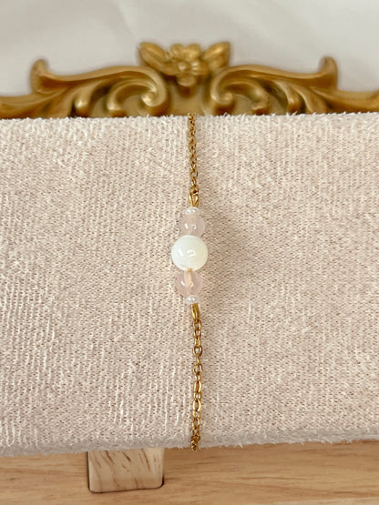 Bracelet Isara - Quartz rose