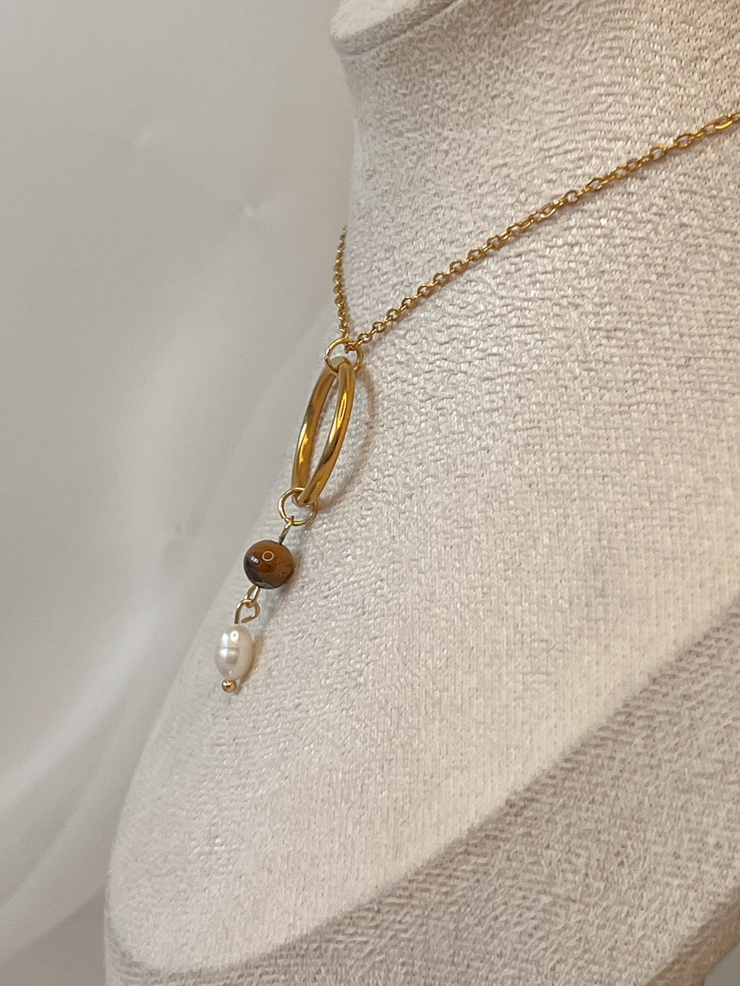 Collier Elfea - Oeil de Tigre