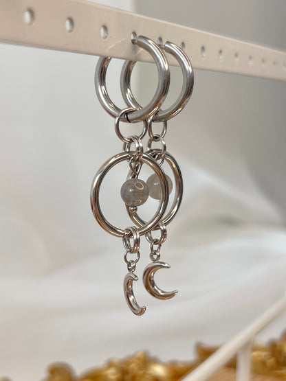 Boucles d’oreilles Astra - Labradorite