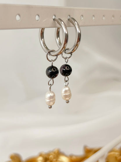 Boucles d’oreilles Aurora - Grenat almandin