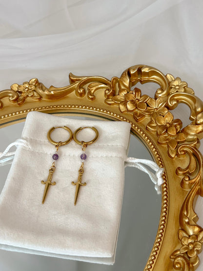 Boucles d’oreilles Ashra - Améthyste