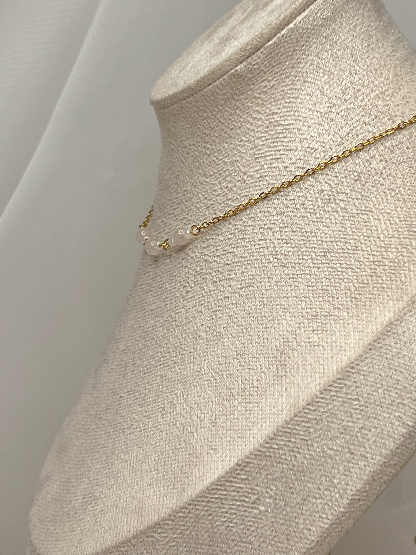 Collier Lya - Quartz Rose