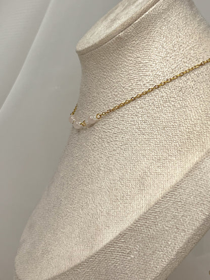 Collier Lya - Quartz Rose