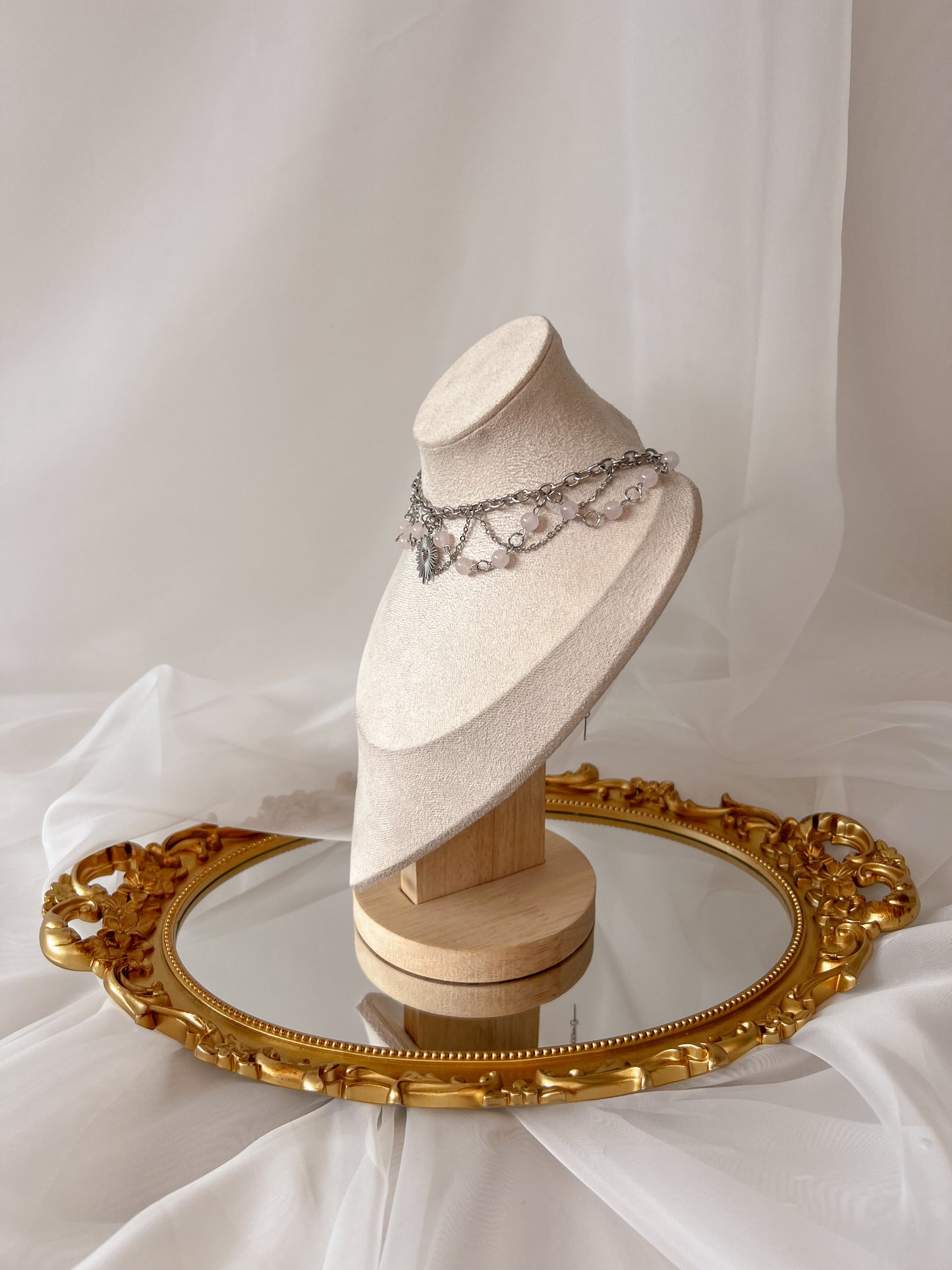 Collier Impérial - Quartz rose