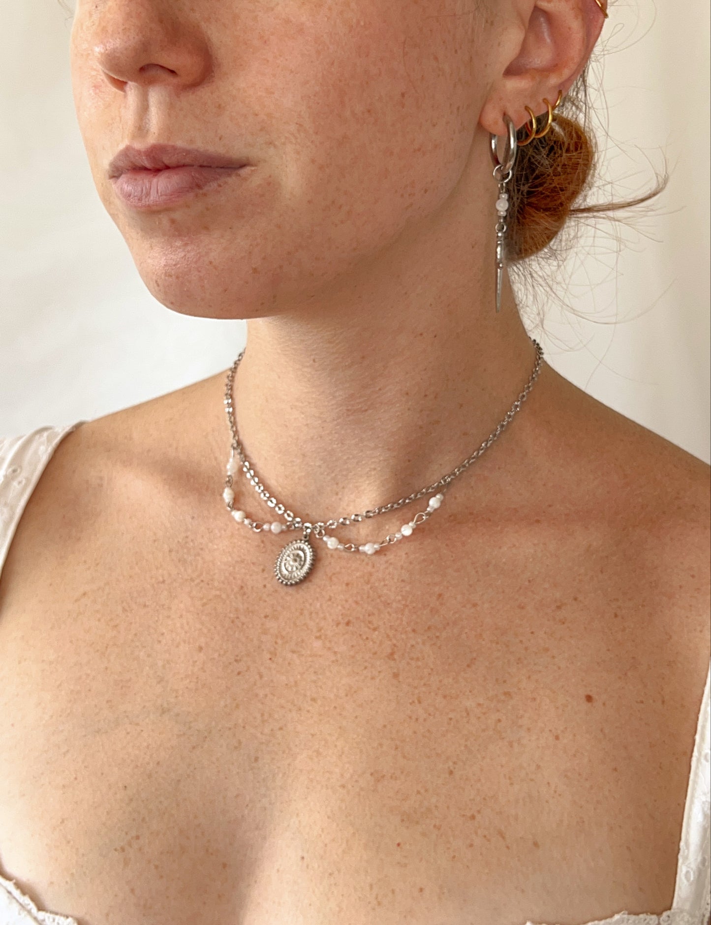 Collier Déméter - Nacre