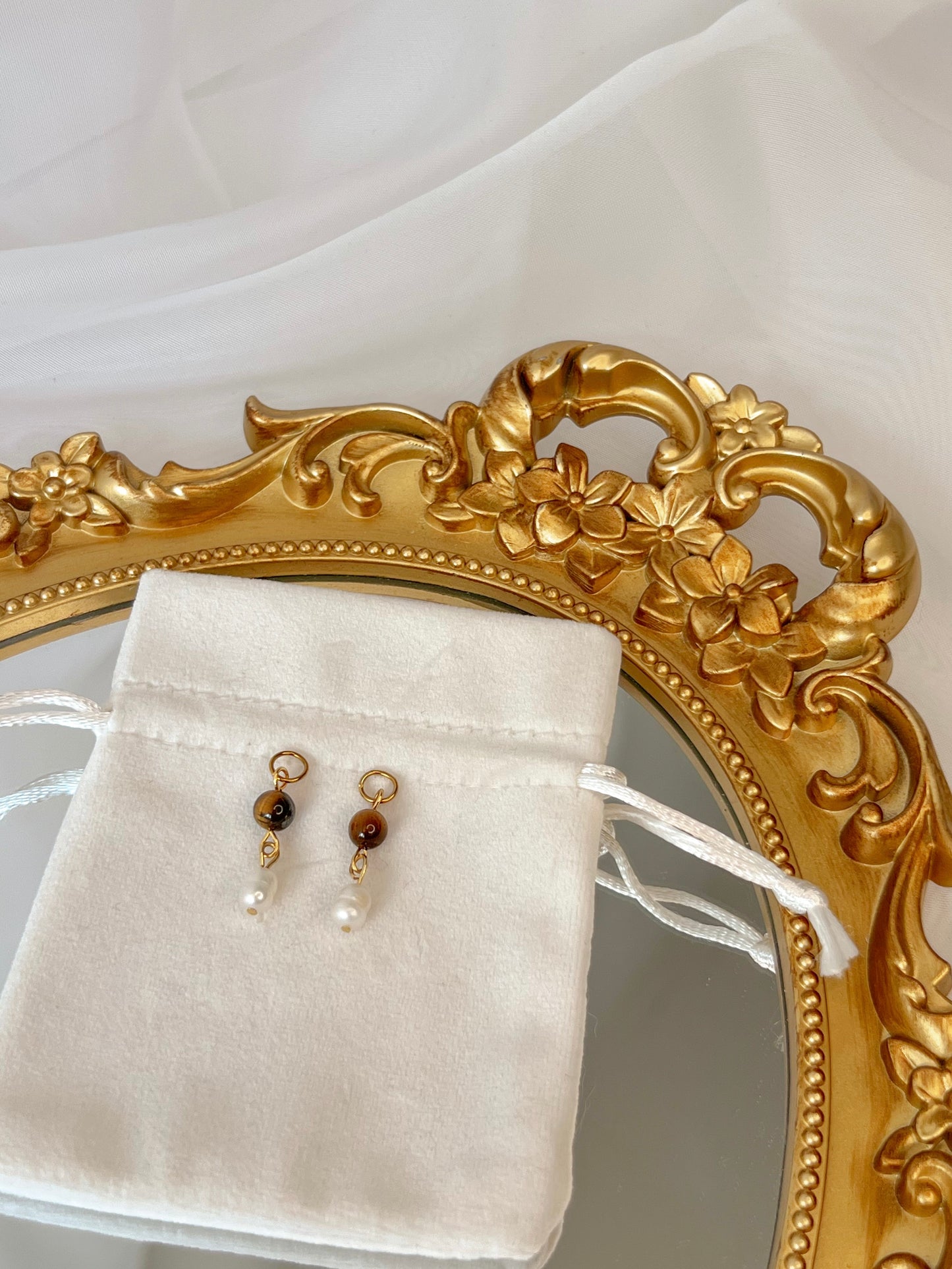 Boucles d’oreilles Aurora - Œil de tigre