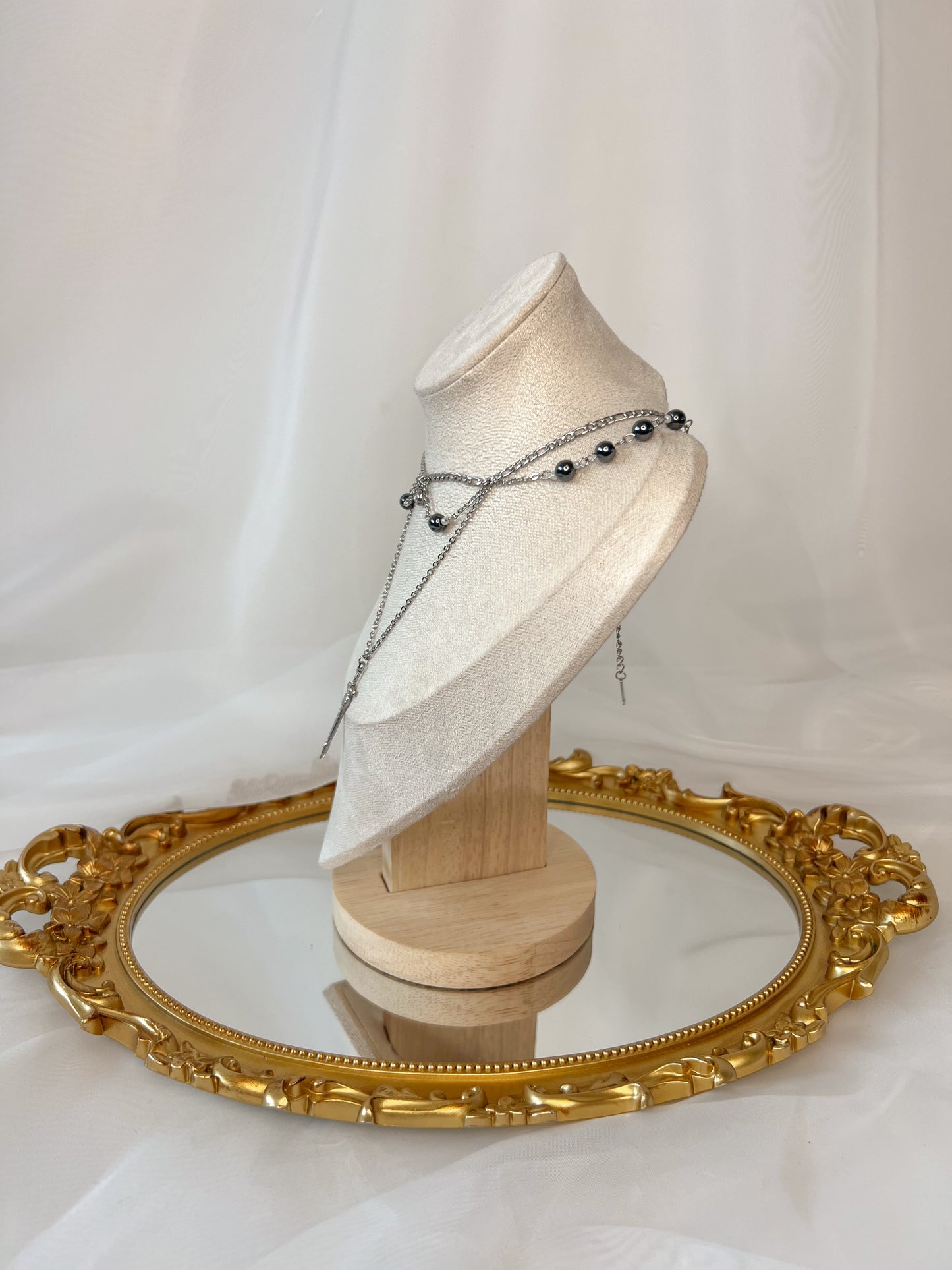 Collier Aelin - Hématite