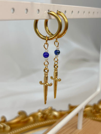 Boucles d’oreilles Ashra - Lapis lazuli