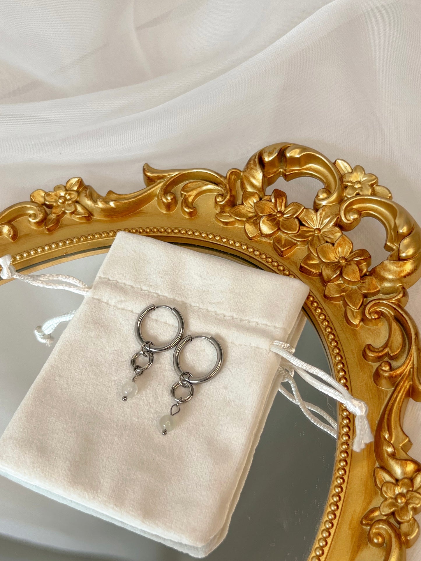 Boucles d’oreilles Aelys - Pierre de lune