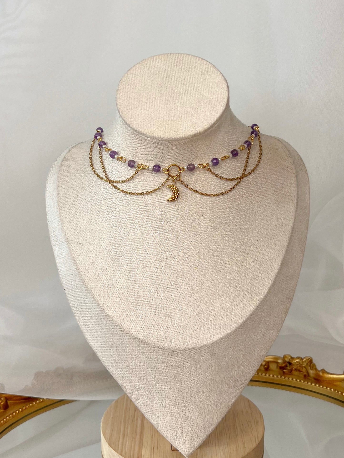 Collier Lunara - Améthyste