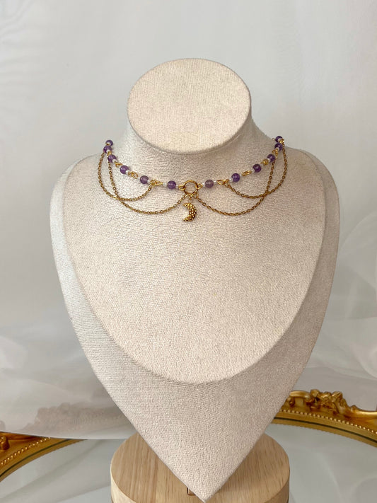 Collier Lunara - Améthyste