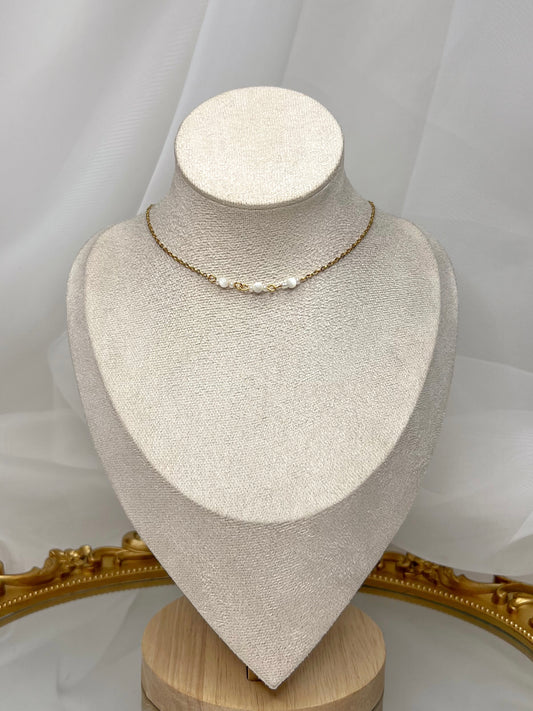 Collier Lya - Nacre doré