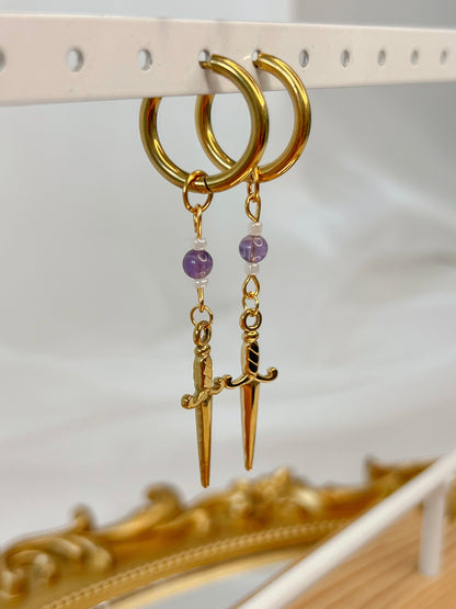 Boucles d’oreilles Ashra - Améthyste