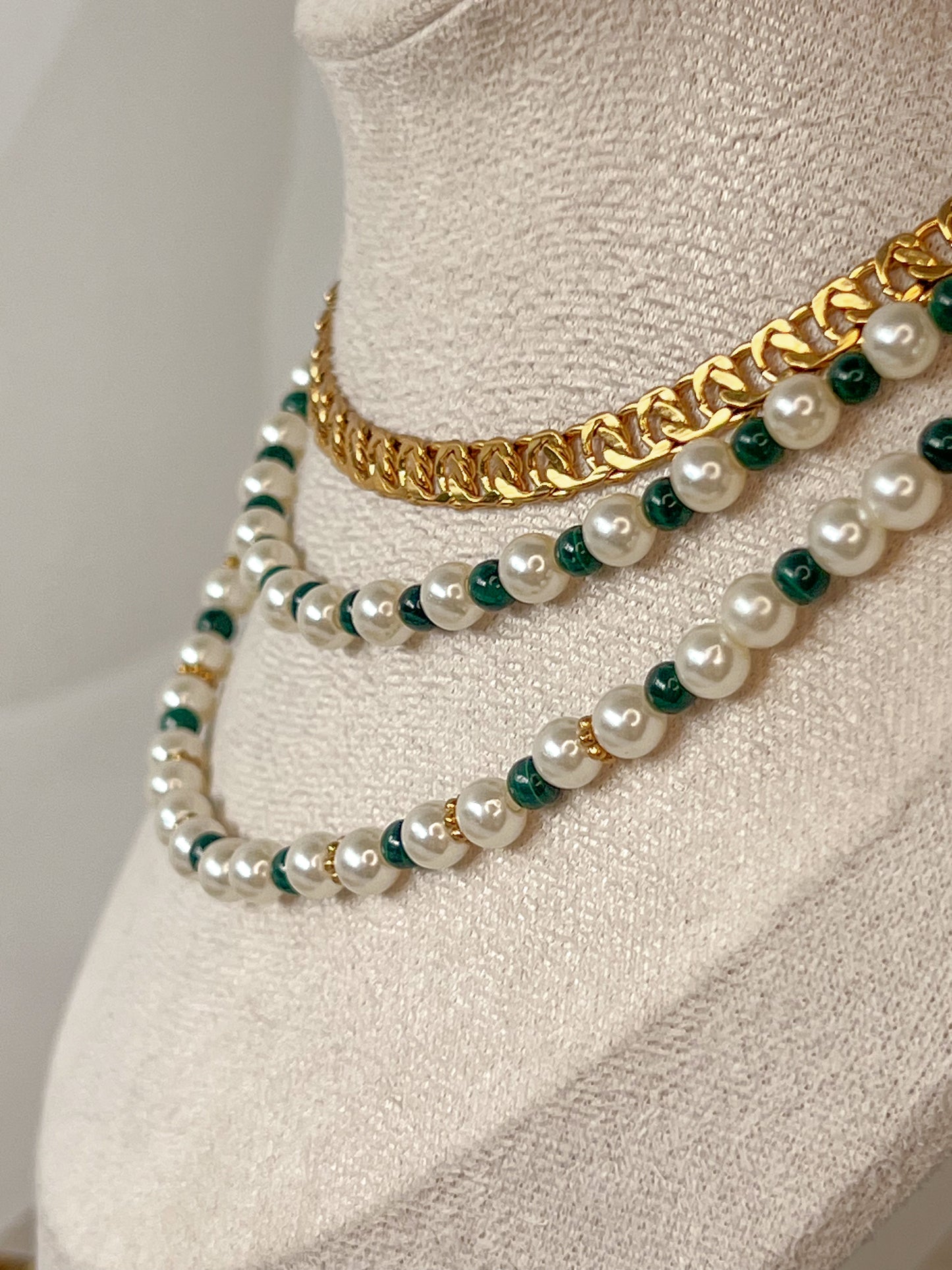 Collier Unique Sissi - Malachite