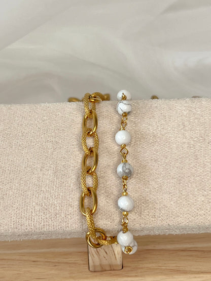 Bracelet Imera - Howlite