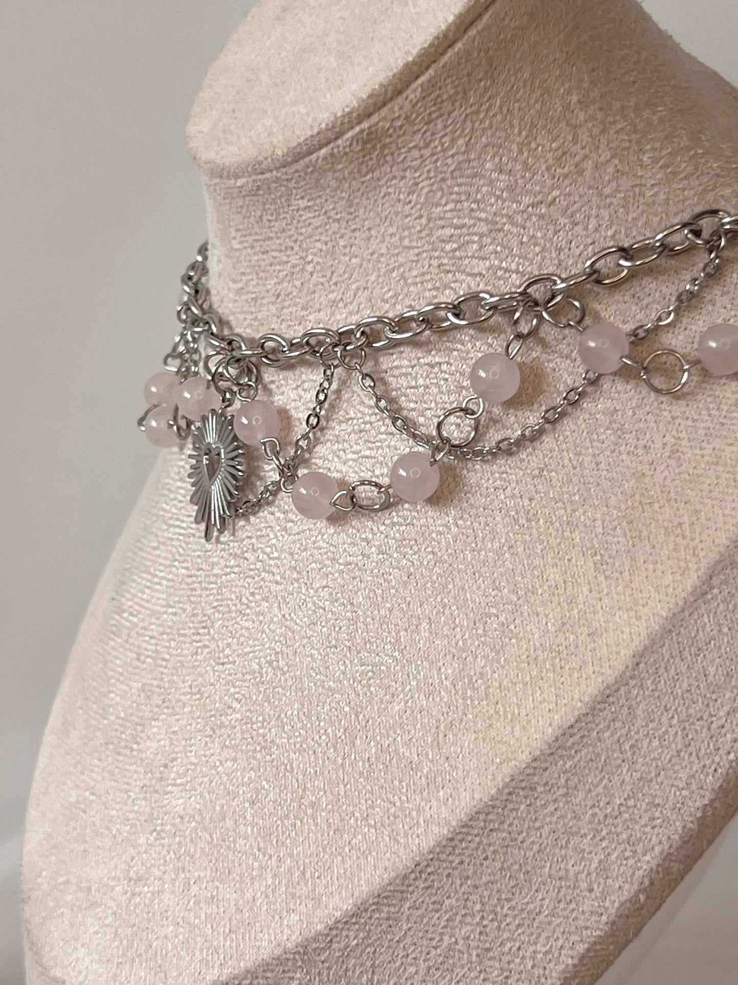 Collier Impérial - Quartz rose