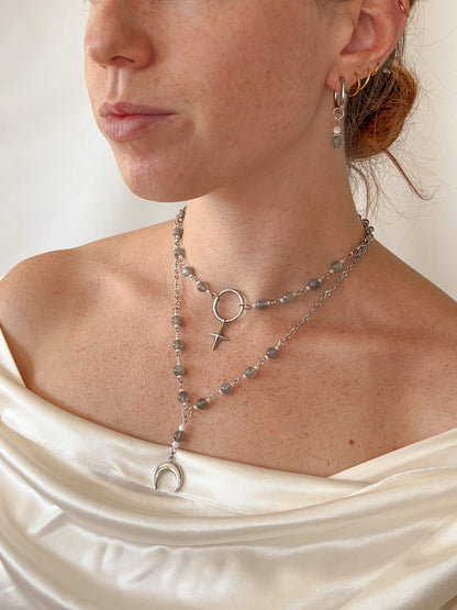 Boucles d’oreilles Selia - Labradorite