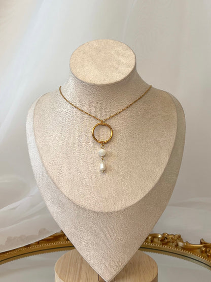 Collier Elfea - Nacre doré