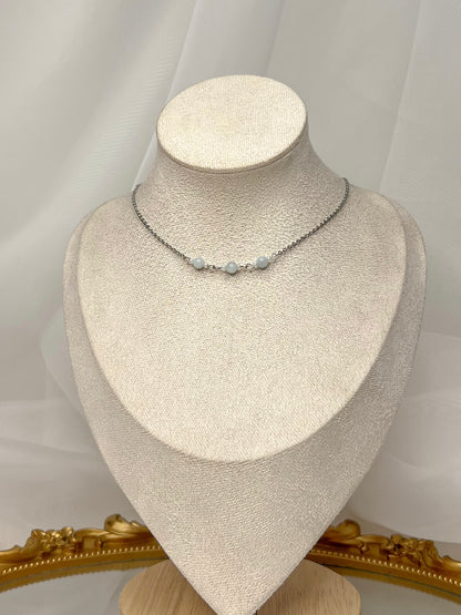 Collier Lya - Aigue Marine