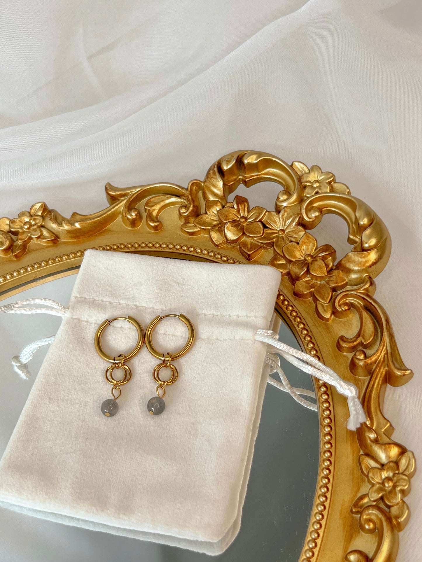 Boucles d’oreilles Aelys - Labradorite