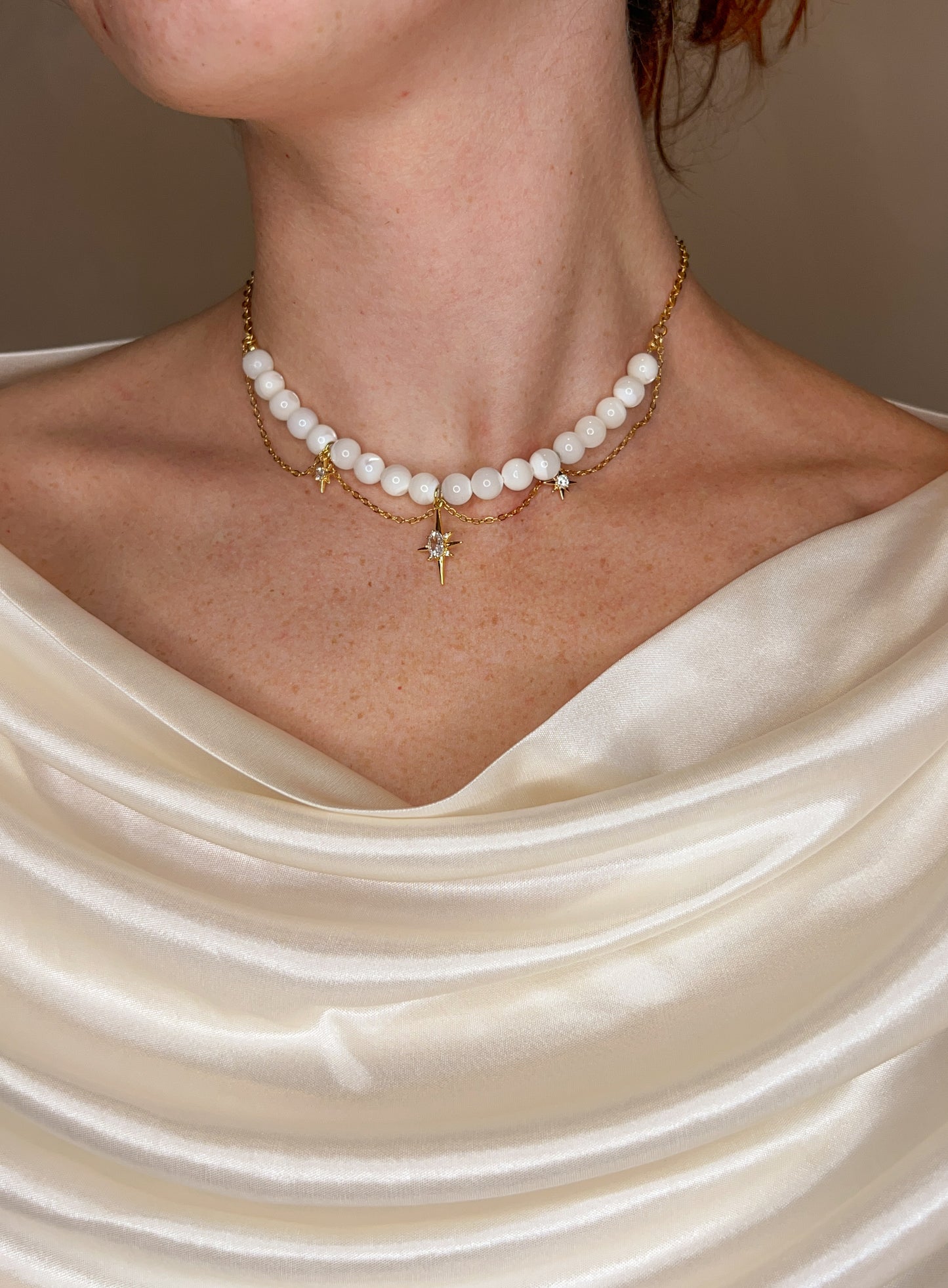 Collier Unique Astéria - Nacre