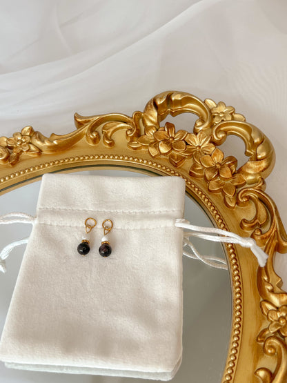 Boucles d’oreilles Selia - Grenat almandin