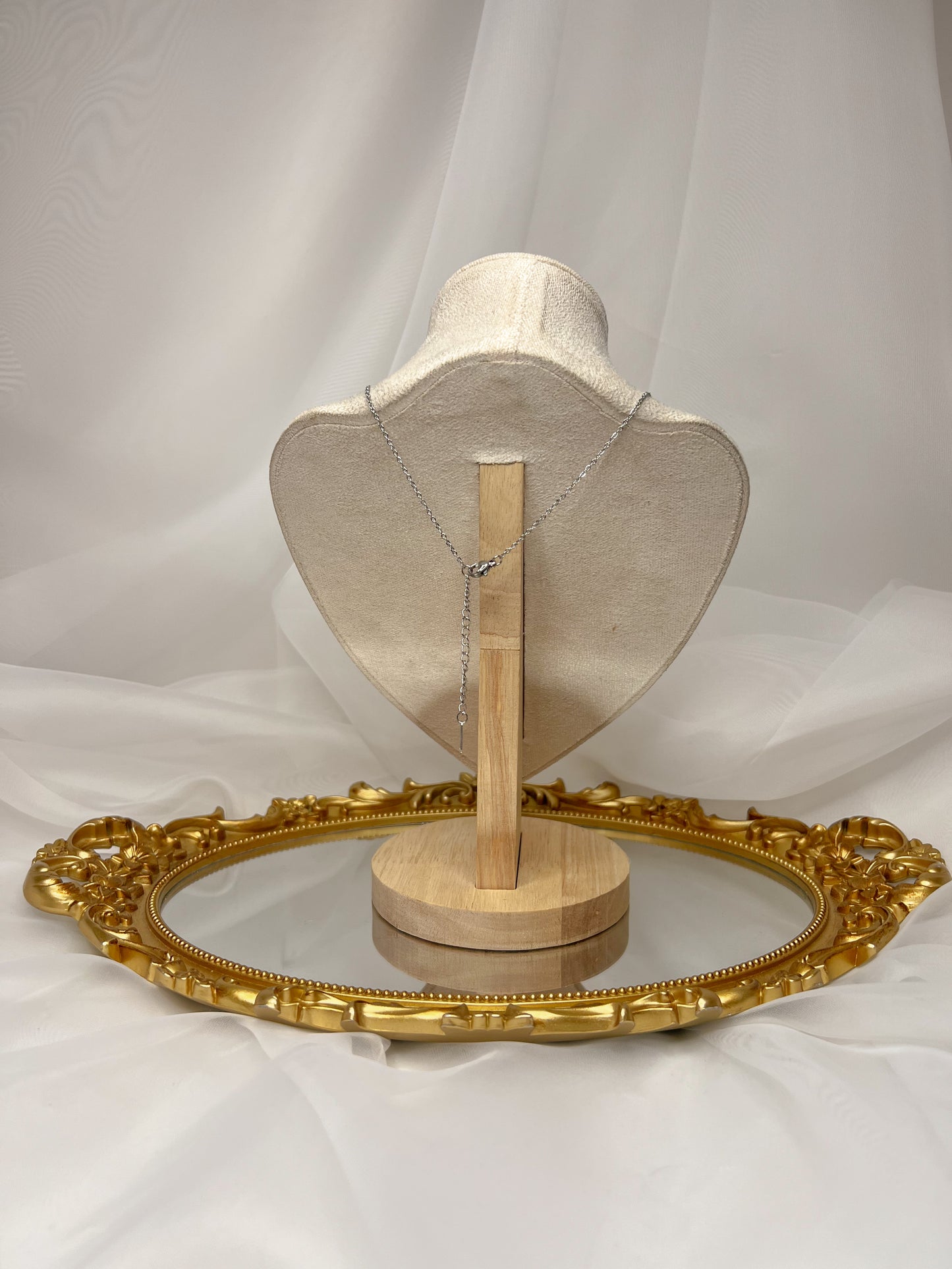 Collier Lya - Nacre argenté