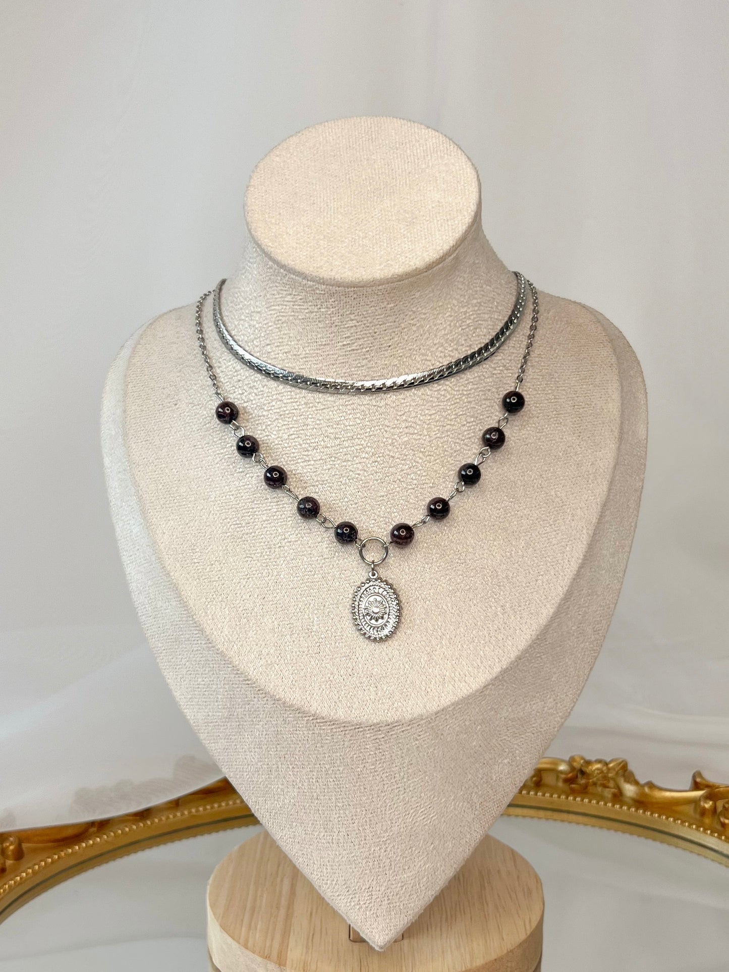 Collier Kalliopée - Grenat almandin