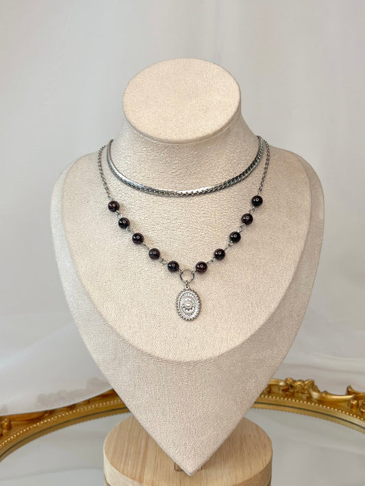 Collier Kalliopée - Grenat almandin