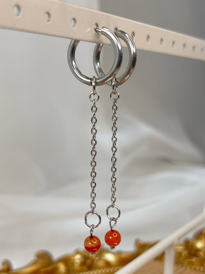 Boucles d’oreilles Avalone - Cornaline