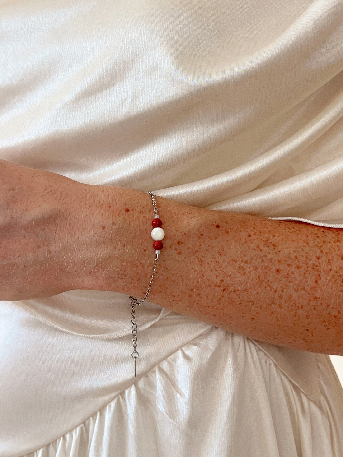 Bracelet Isara - Jaspe rouge