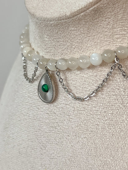 Collier Daphné - Pierre de lune