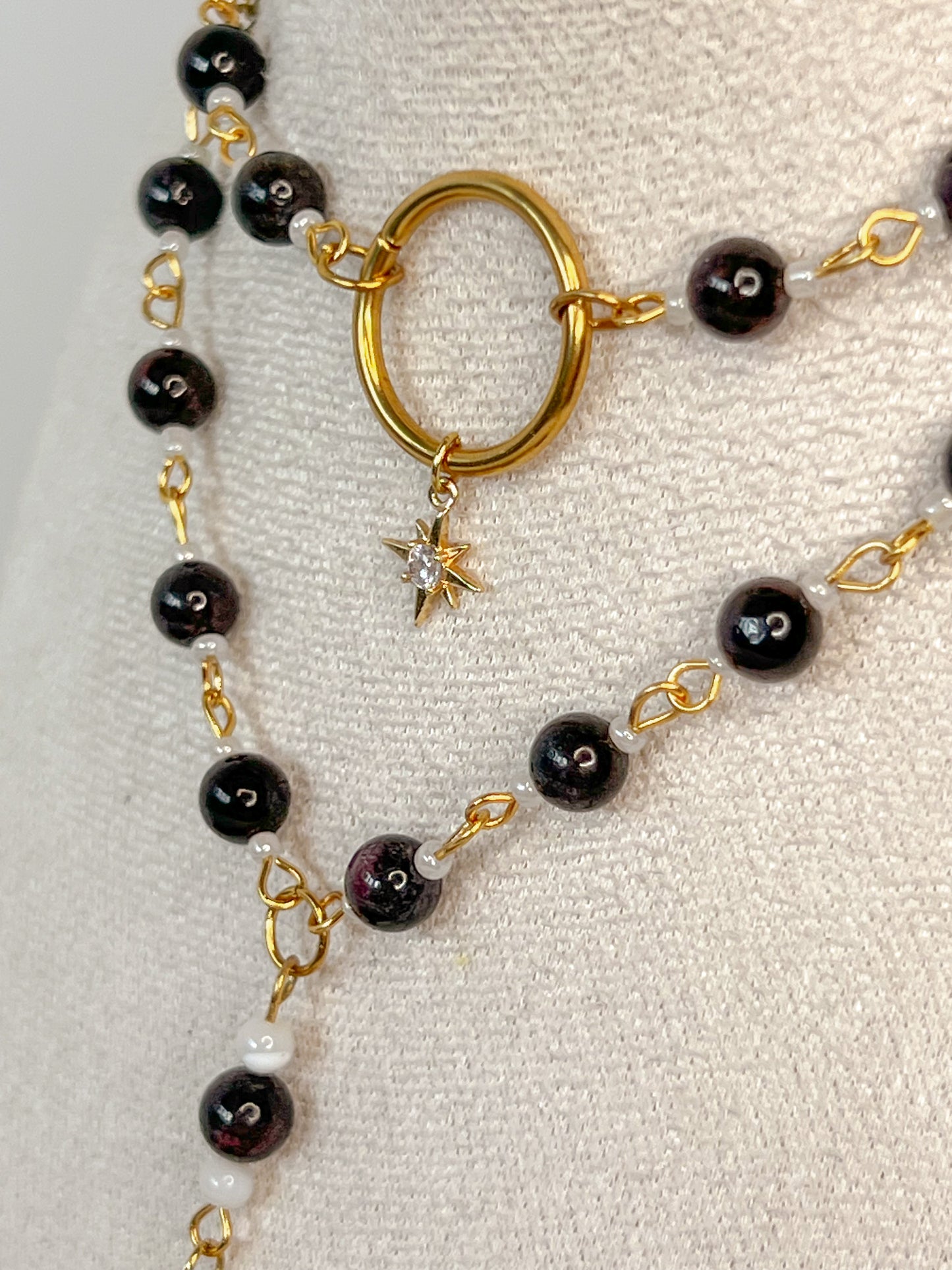 Collier Hécate - Grenat almandin