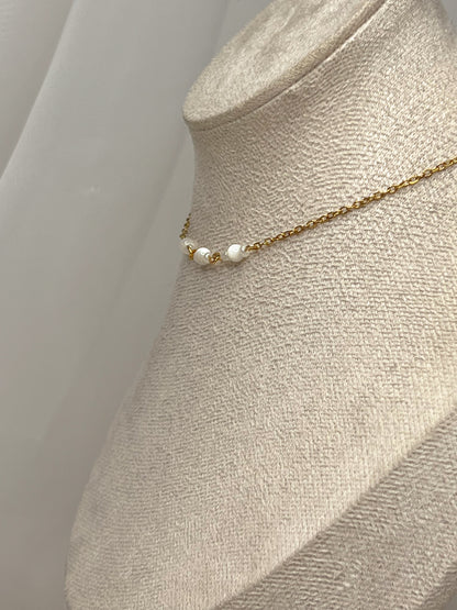 Collier Lya - Nacre doré